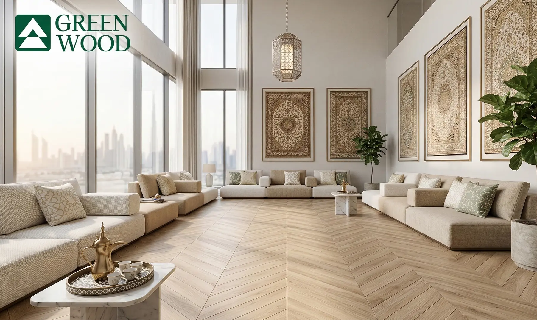 living room flooring in UAE