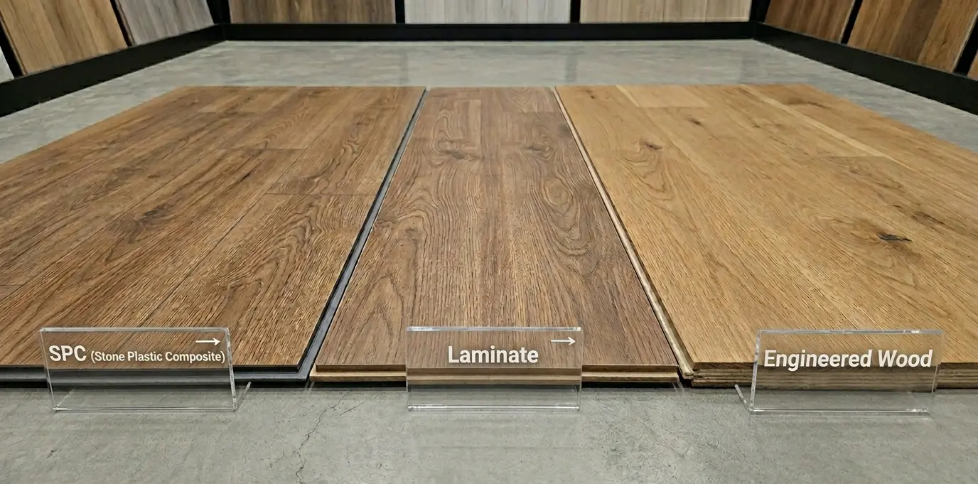 Laminate vs Engineered Wood vs SPC Flooring UAE - Green Wood