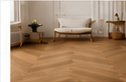 Herringbone engineered wood flooring