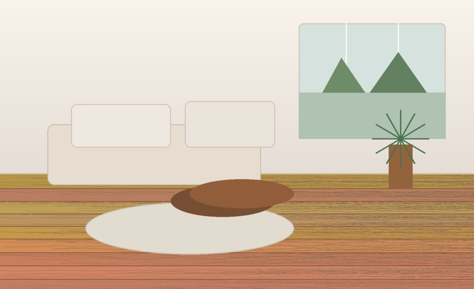 Modern interior with SPC and LVT flooring in Dubai