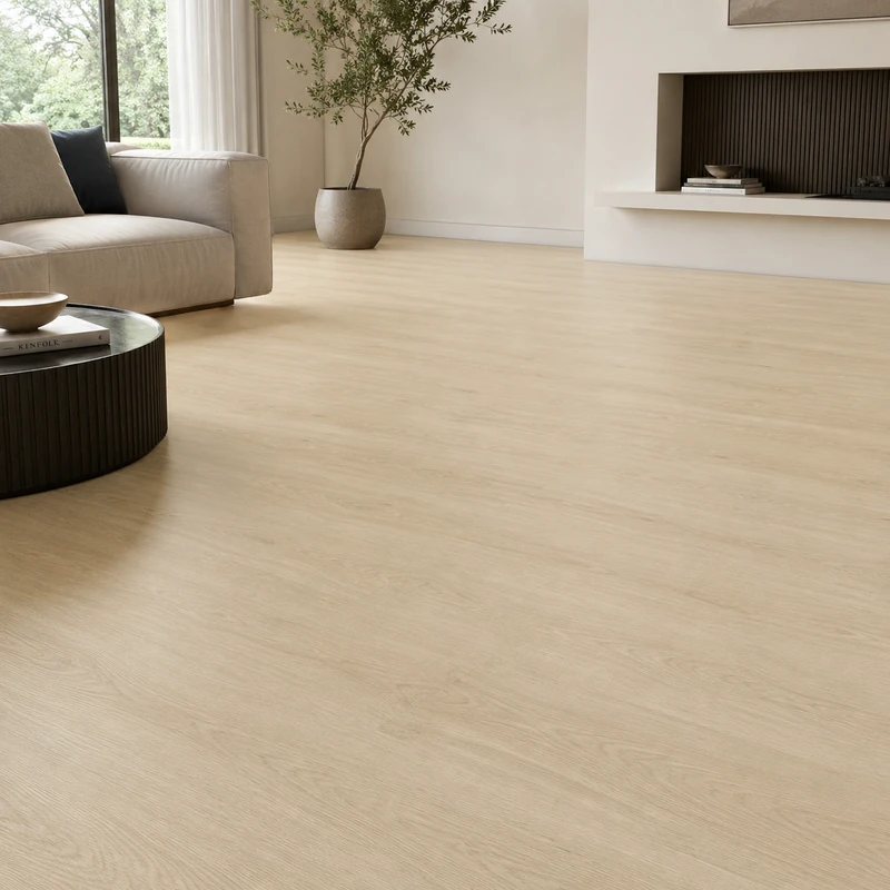 Light cream oak KRONOTEX laminate flooring sample