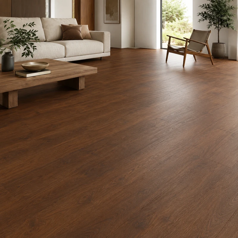 KRONOTEX Nostalgie Teak brown plank flooring