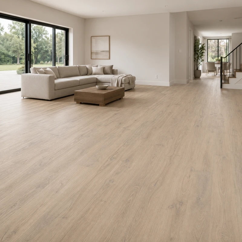 Kronotex beige 1-strip oak-look laminate