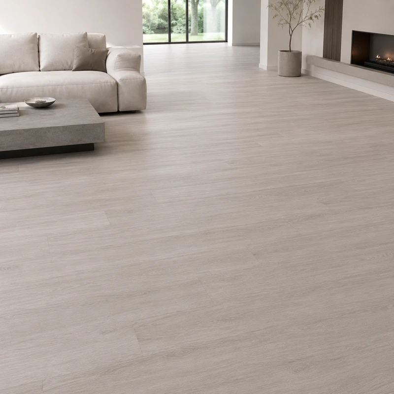 Premium Oak Grey 1-strip laminate flooring by KRONOTEX