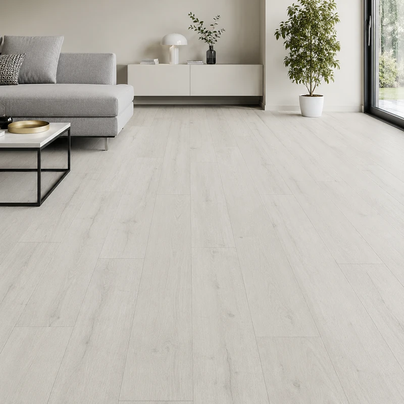 KRONOTEX Rip Oak White pale oak-look plank texture