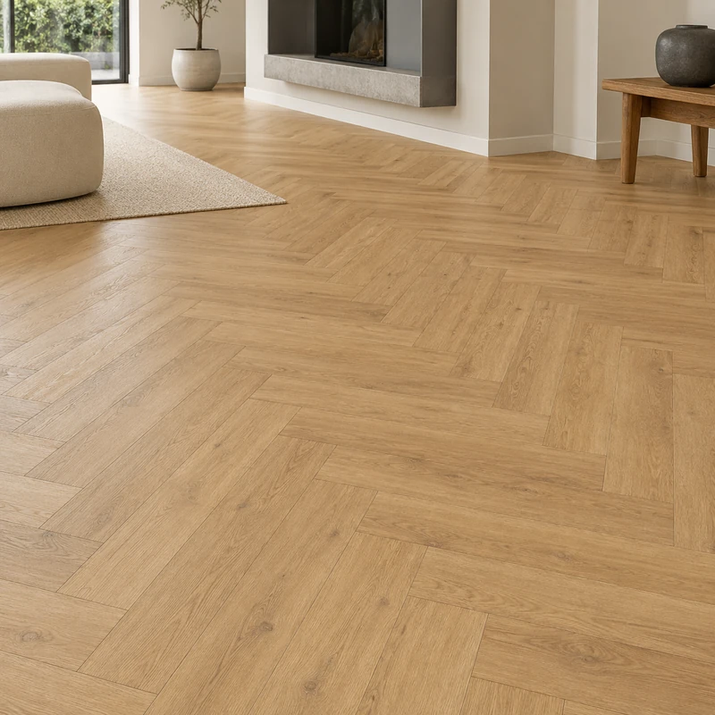 Treviso Oak 1-Strip ER laminate surface detail