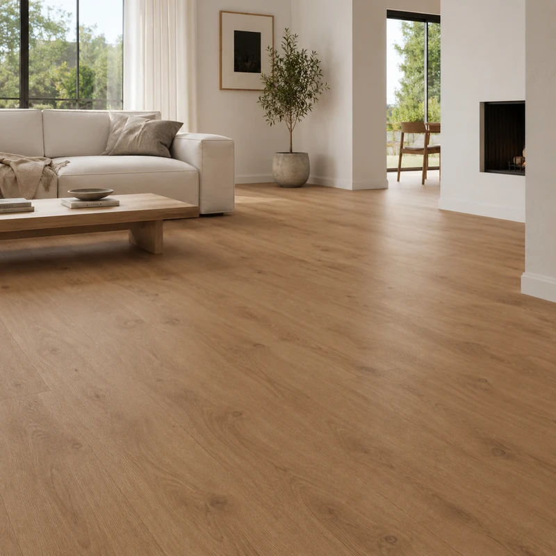 Medium brown KRONOTEX Tuscany Oak laminate texture