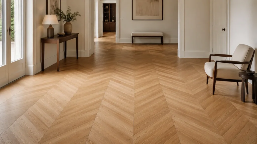 what is chevron flooring?